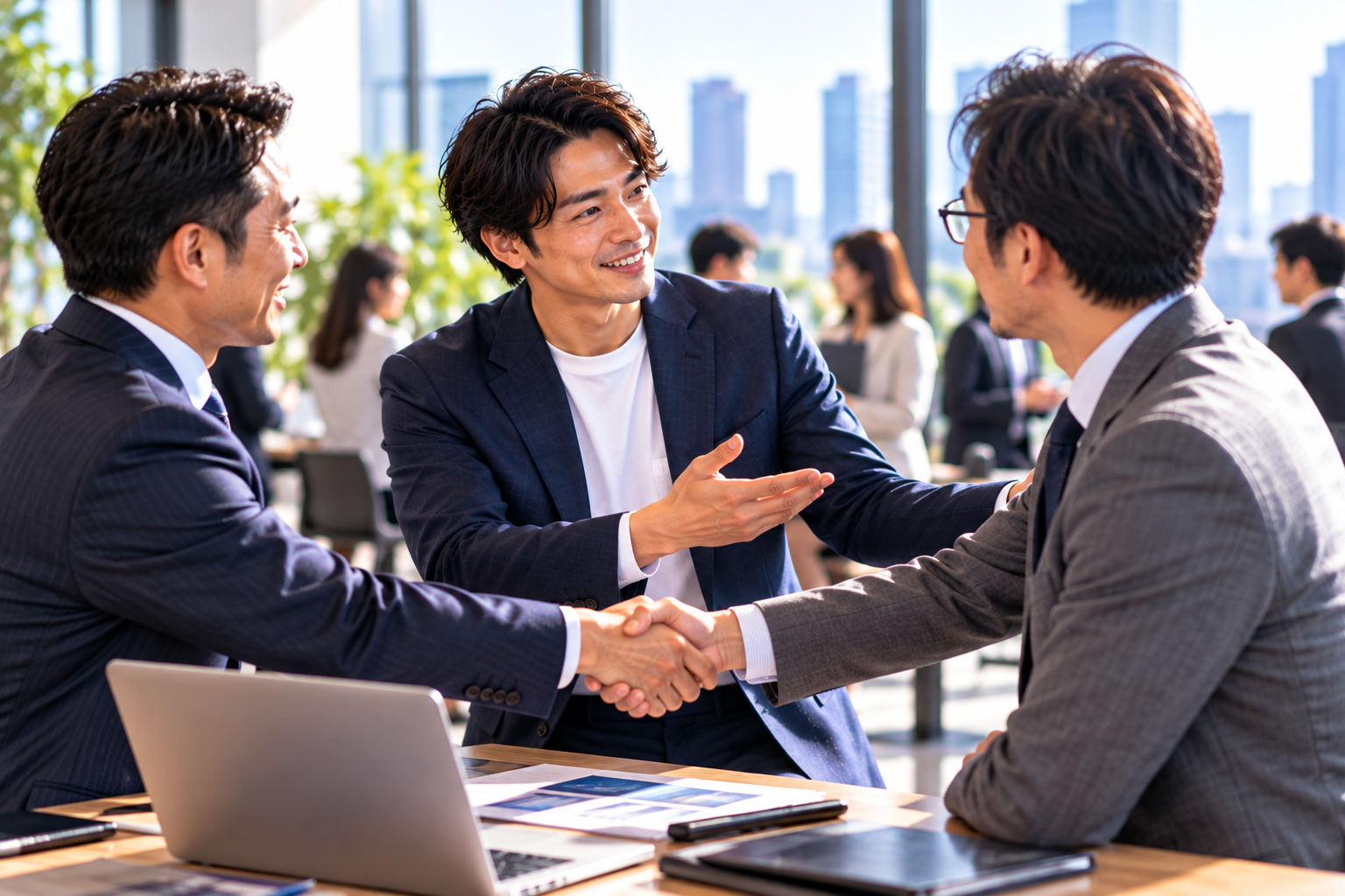 笑顔で結ぶビジネスパートナーシップ